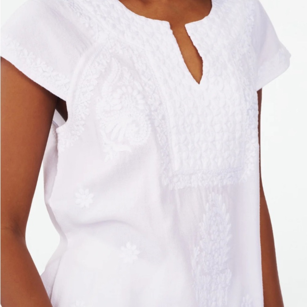 Roller Rabbit Embroidered Faith Top - Picture 3 of 4